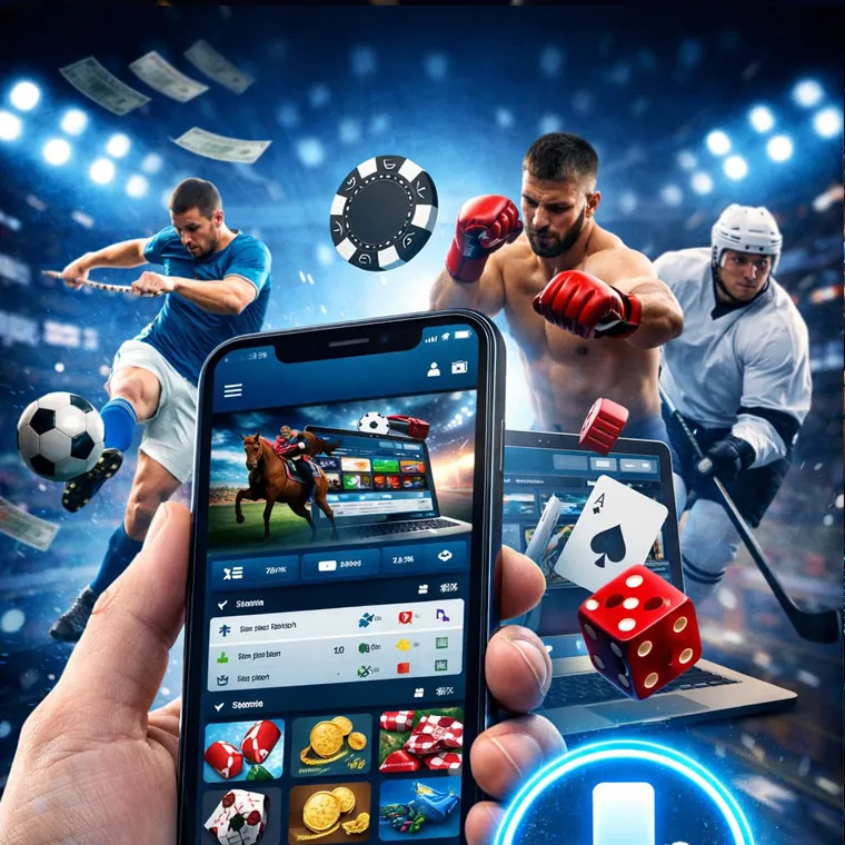 Smartphone displaying the Jilipark mobile app interface, showcasing convenient gaming on the go for online casino and betting.